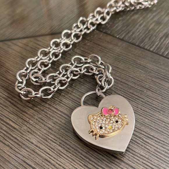 Rhinestone Hello Kitty Adjustable Chain Necklace - Picture 14 of 16